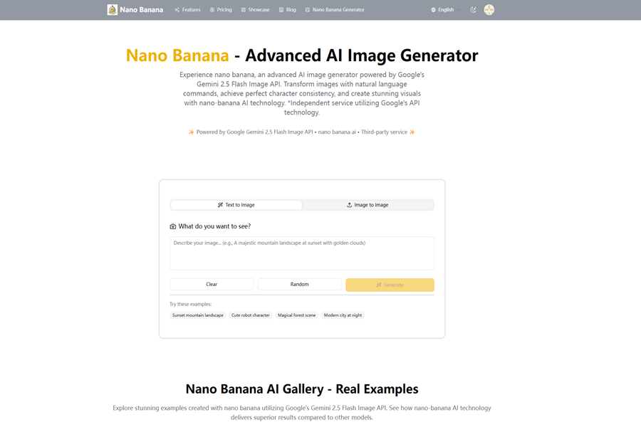 Nano Banana AI Screenshot