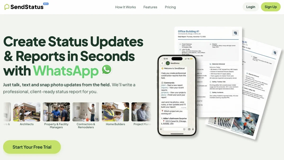 SendStatus Screenshot