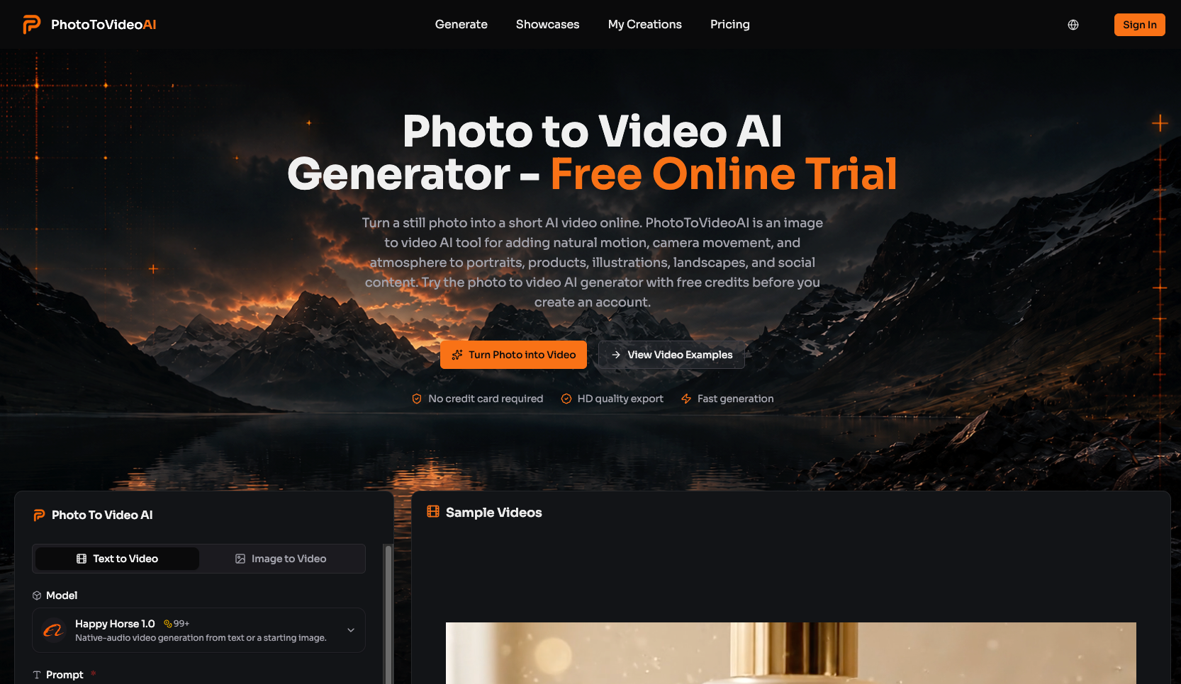 Photo to Video AI Screenshot
