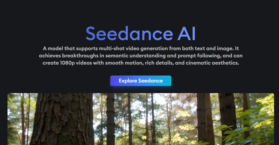 Seedance AI Screenshot