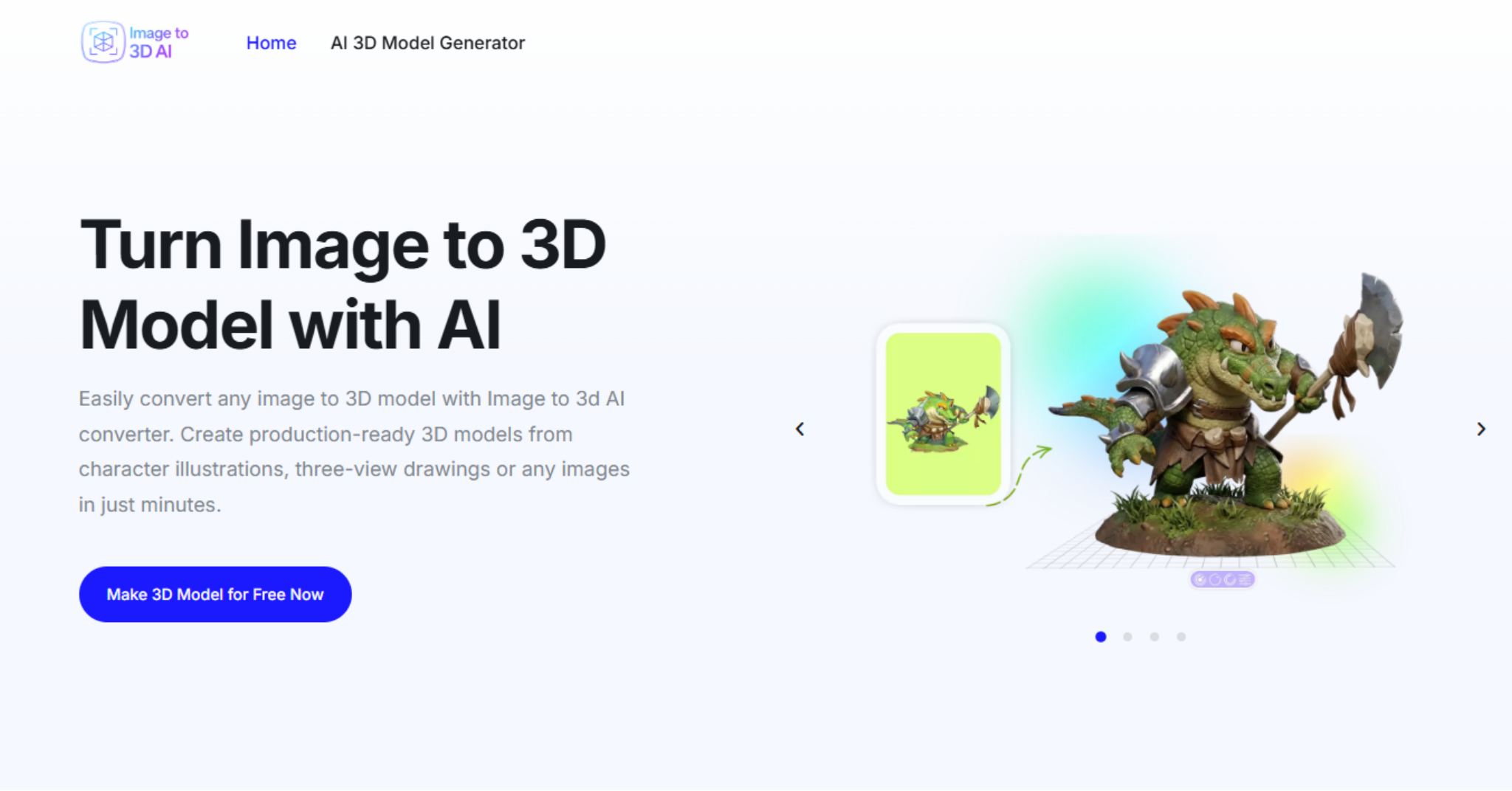 Image to 3D AI Screenshot