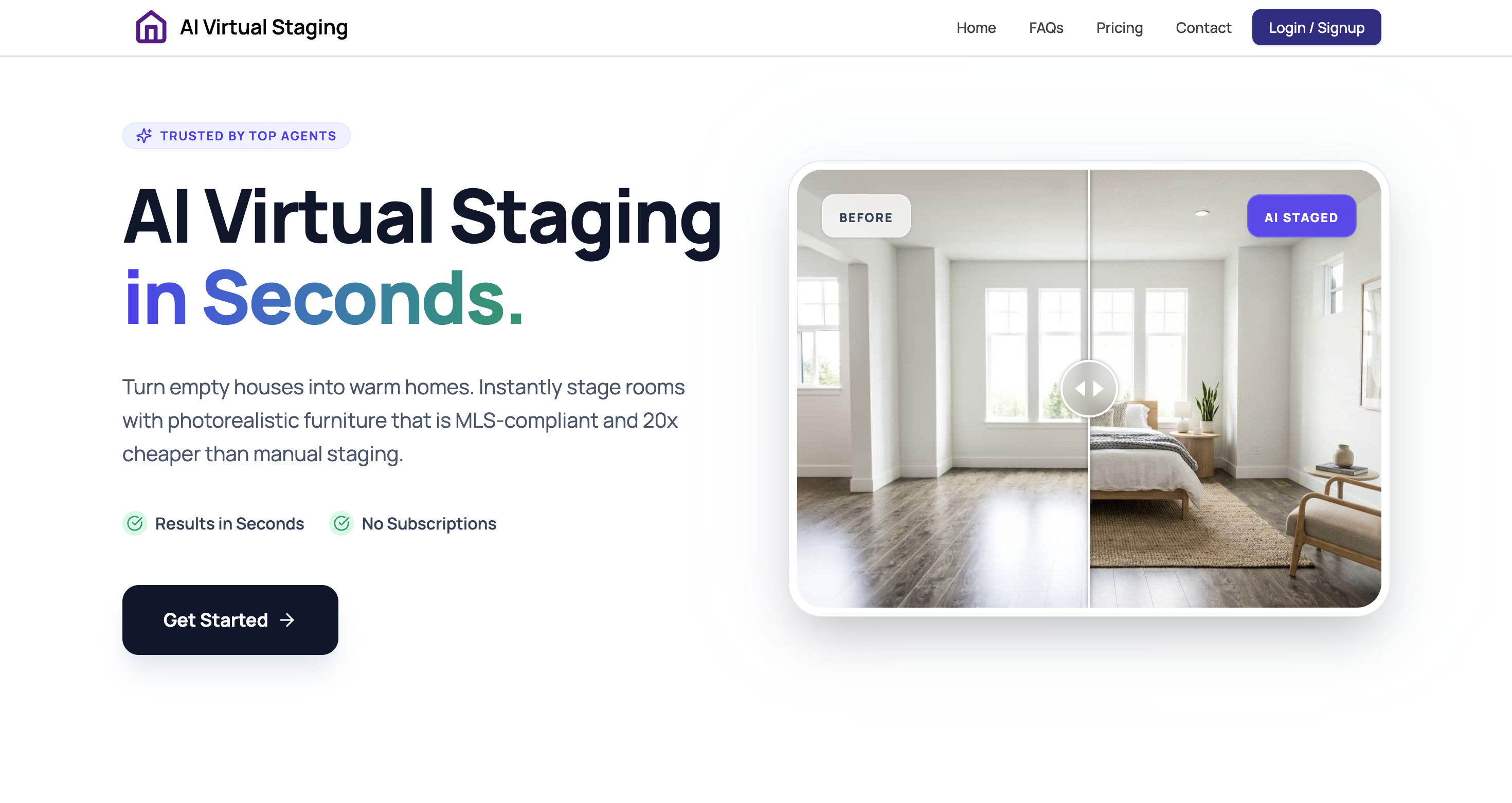 AI Virtual Staging Screenshot